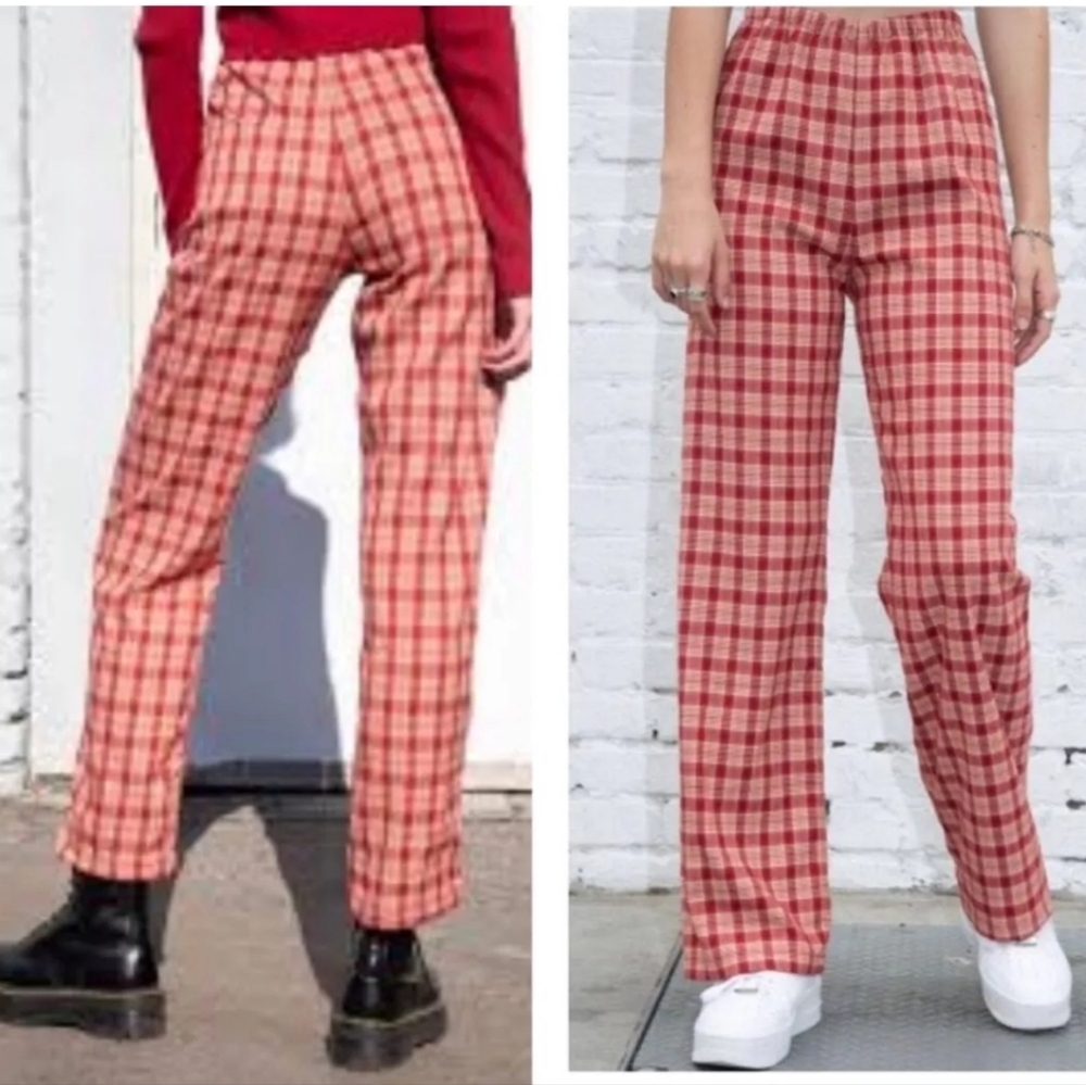 Brandy Melville Valentina Plaid Pants OSFA